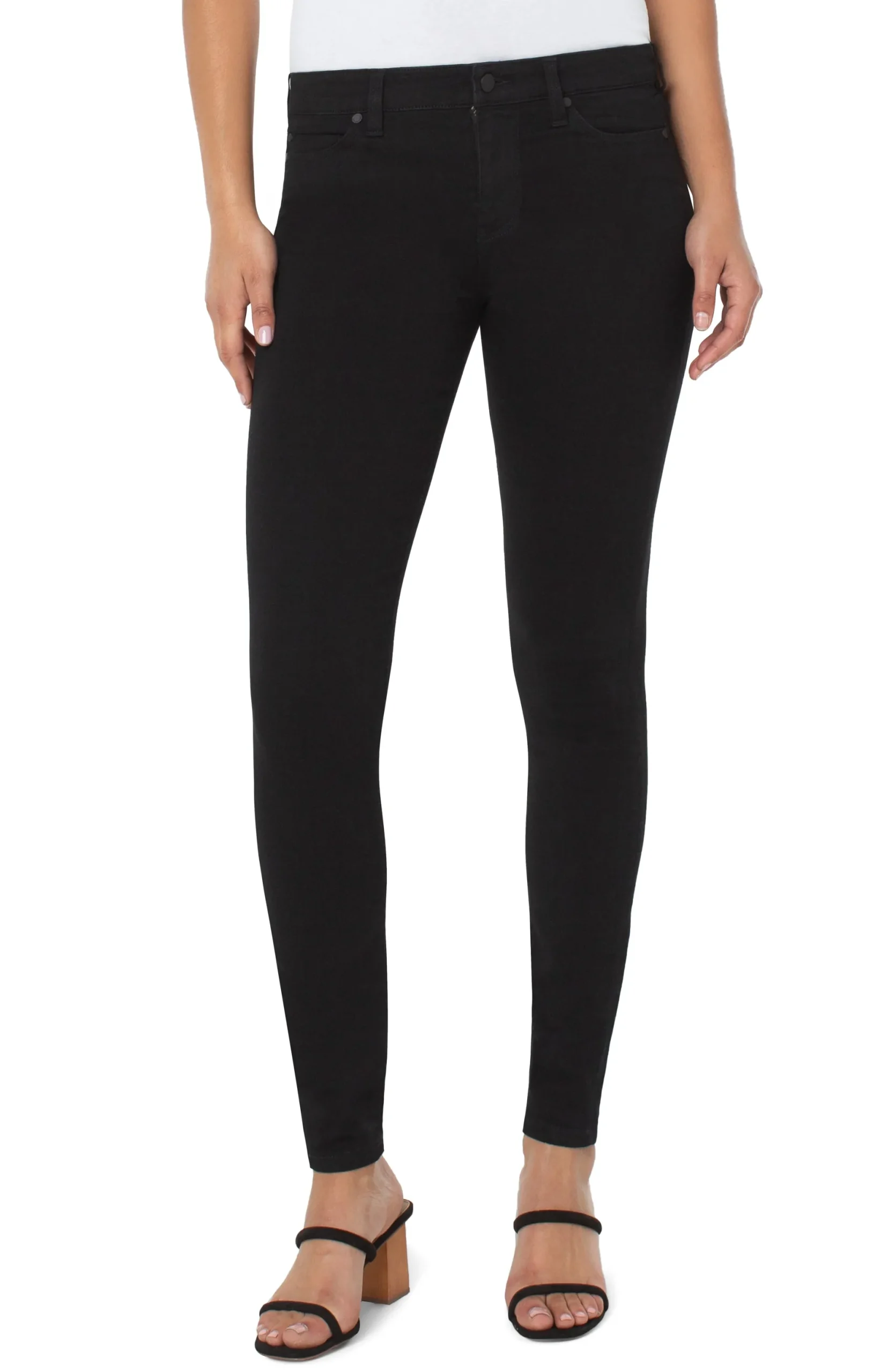 Skinny|Jeans-Liverpool Los Angeles ABBY SKINNY SILKY SOFT ECO Blackrinse