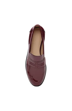 Loafers-Liverpool Los Angeles BALDWIN LEATHER SLIP ON LOAFER Ruby