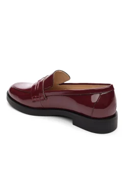 Loafers-Liverpool Los Angeles BALDWIN LEATHER SLIP ON LOAFER Ruby