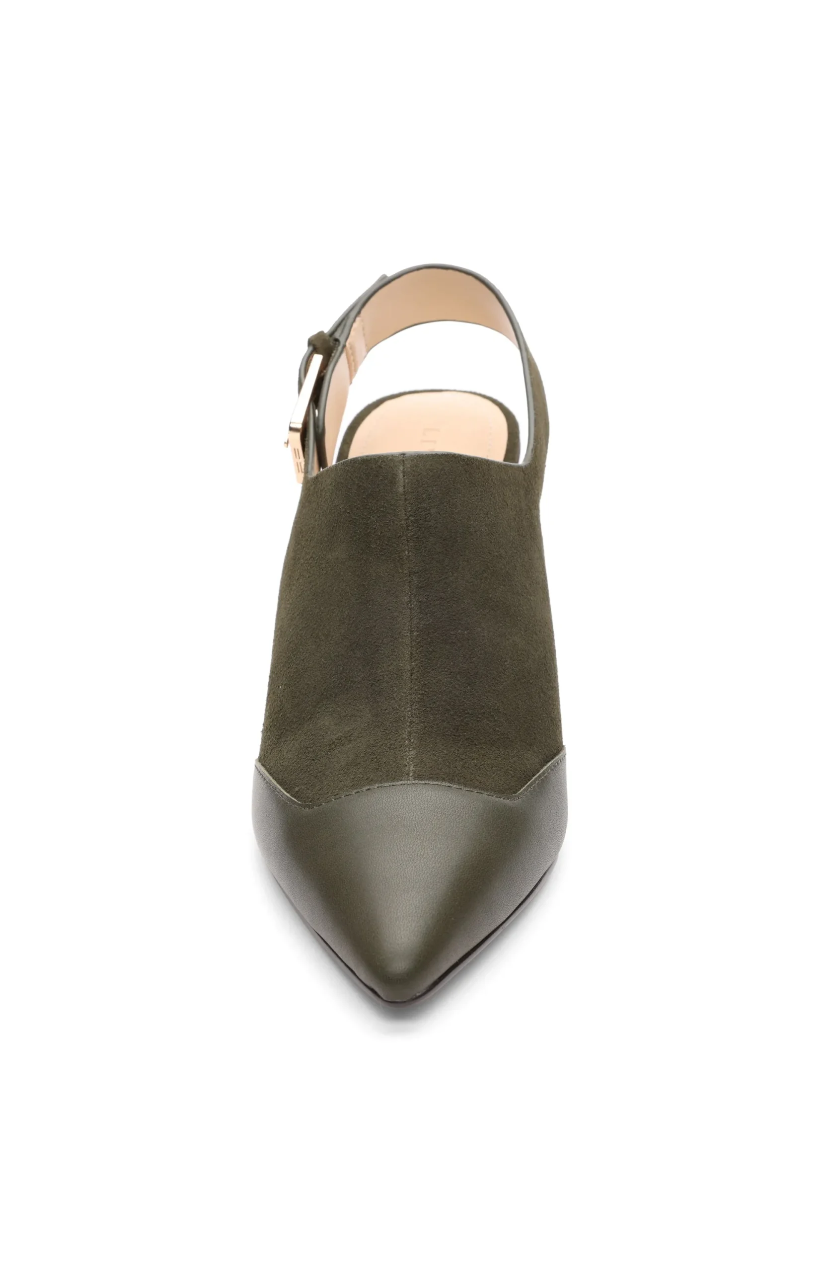 Mules-Liverpool Los Angeles BARSTOW SLING BACK MULE Olive