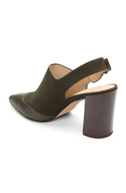 Mules-Liverpool Los Angeles BARSTOW SLING BACK MULE Olive