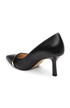 Heels-Liverpool Los Angeles BELAIR PUMP WITH EMBOSSED SNAKE Black