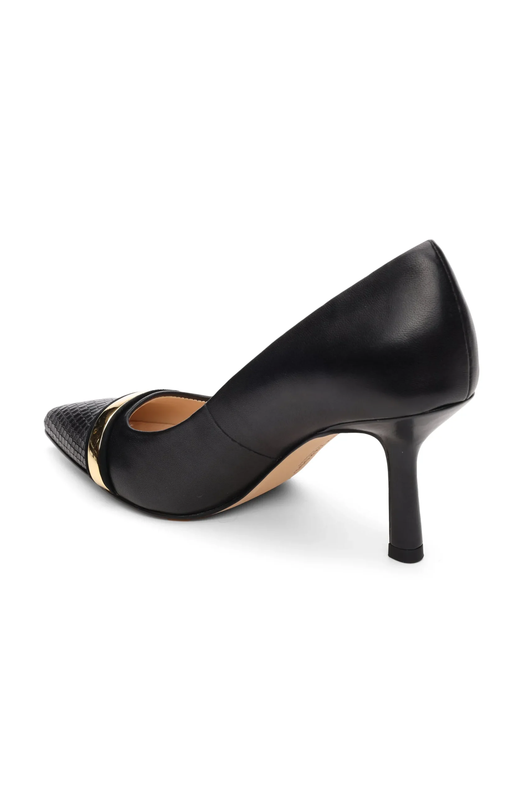 Heels-Liverpool Los Angeles BELAIR PUMP WITH EMBOSSED SNAKE Black