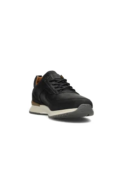 Sneakers-Liverpool Los Angeles BENNET LEATHER TEXTURED SNEAKER Black