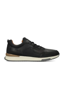 Sneakers-Liverpool Los Angeles BENNET LEATHER TEXTURED SNEAKER Black