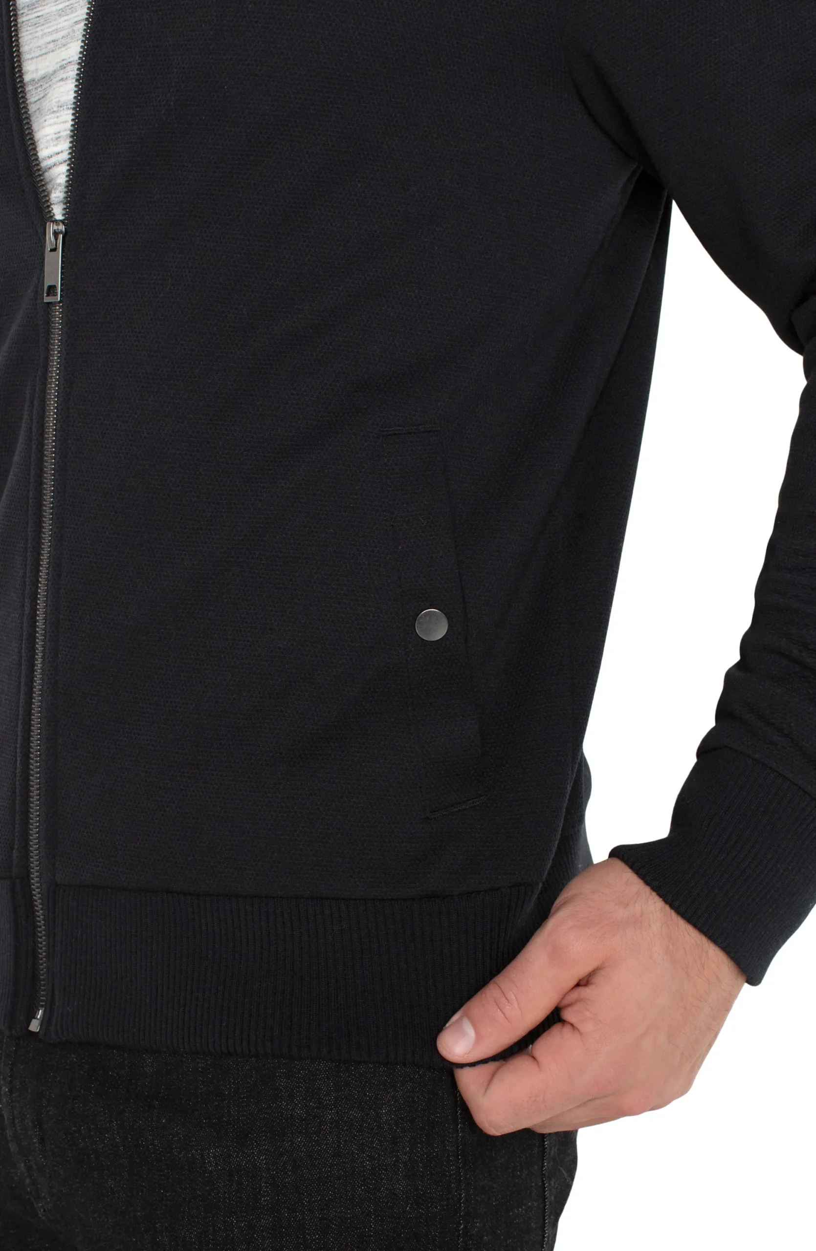 Jackets & Blazers-Liverpool Los Angeles BOMBER JACKET Black