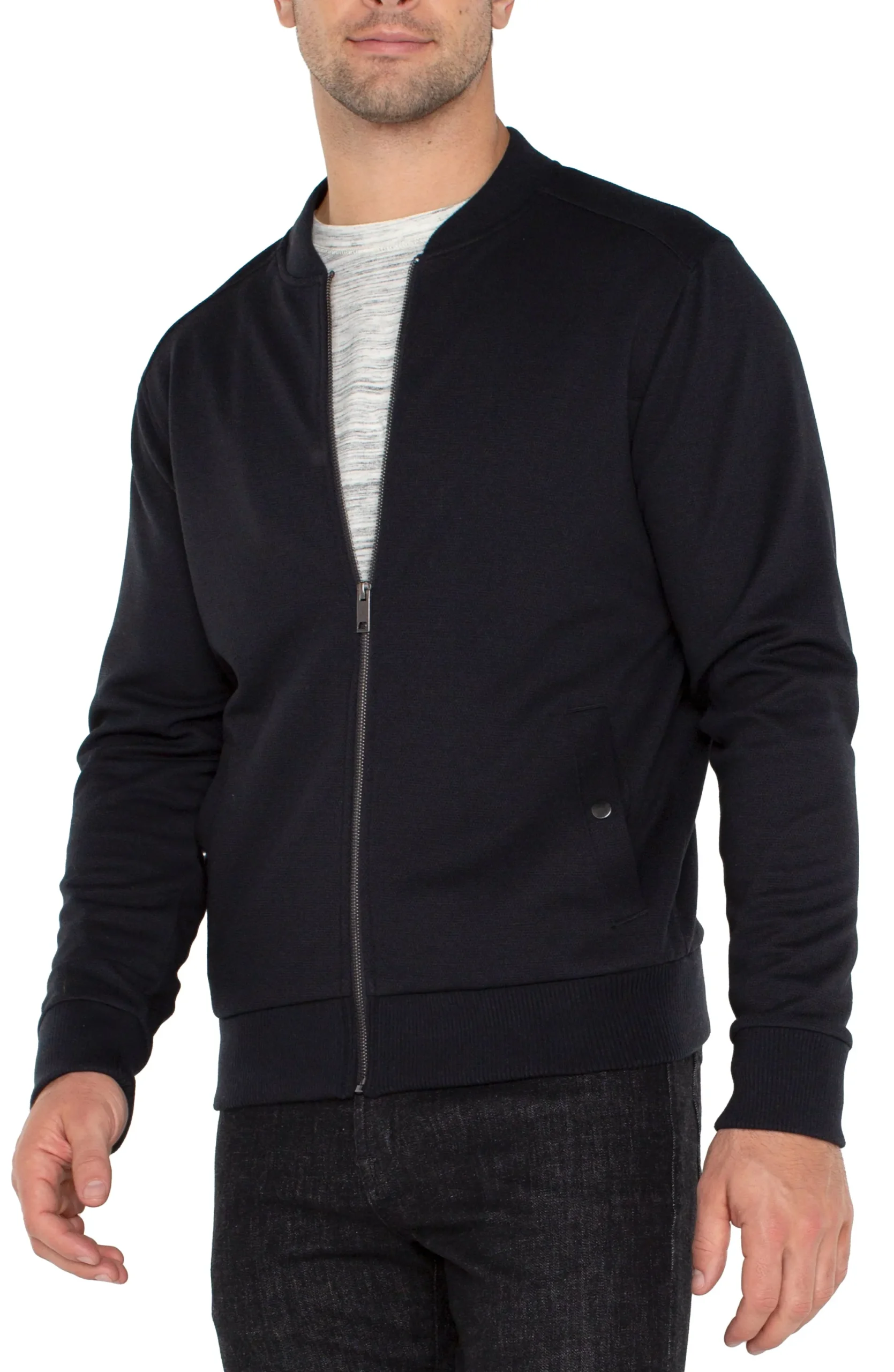 Jackets & Blazers-Liverpool Los Angeles BOMBER JACKET Black