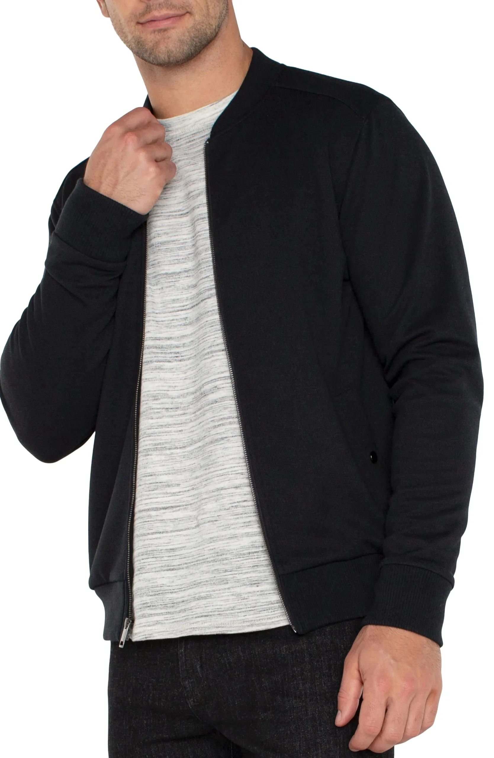 Jackets & Blazers-Liverpool Los Angeles BOMBER JACKET Black