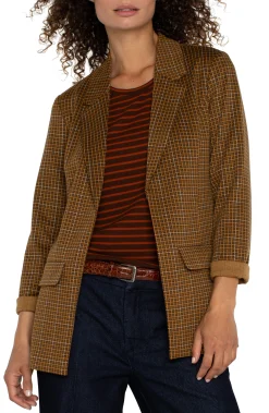 Jackets-Liverpool Los Angeles BOYFRIEND BLAZER Jasperbrownplaid