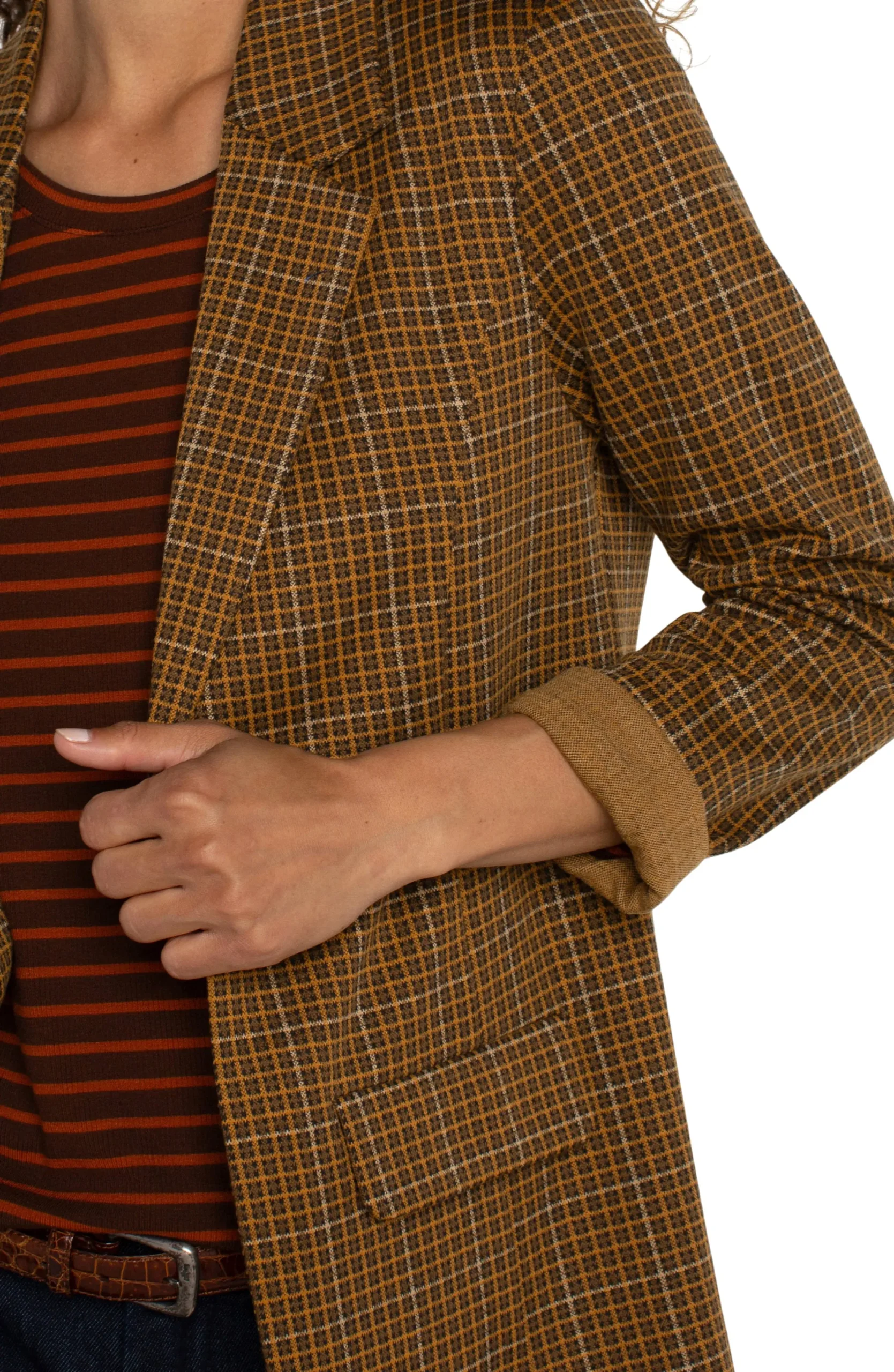 Jackets-Liverpool Los Angeles BOYFRIEND BLAZER Jasperbrownplaid