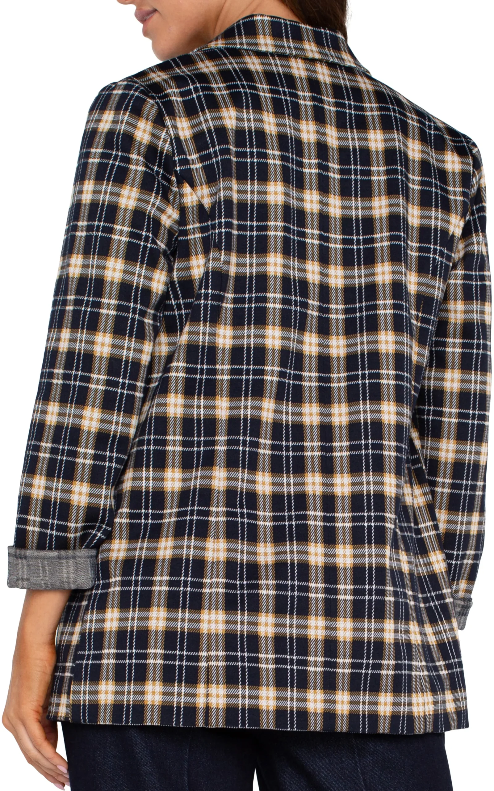 Jackets-Liverpool Los Angeles BOYFRIEND BLAZER Darknavytartanplaid