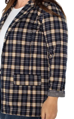 Jackets-Liverpool Los Angeles BOYFRIEND BLAZER Darknavytartanplaid