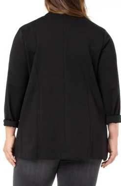 Jackets-Liverpool Los Angeles BOYFRIEND BLAZER WITH PRINCESS DART SUPER STRETCH Black