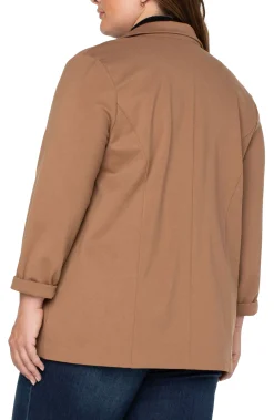 Jackets-Liverpool Los Angeles BOYFRIEND BLAZER WITH PRINCESS DART Maple