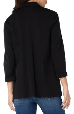 Jackets-Liverpool Los Angeles BOYFRIEND BLAZER WITH PRINCESS DARTS Black