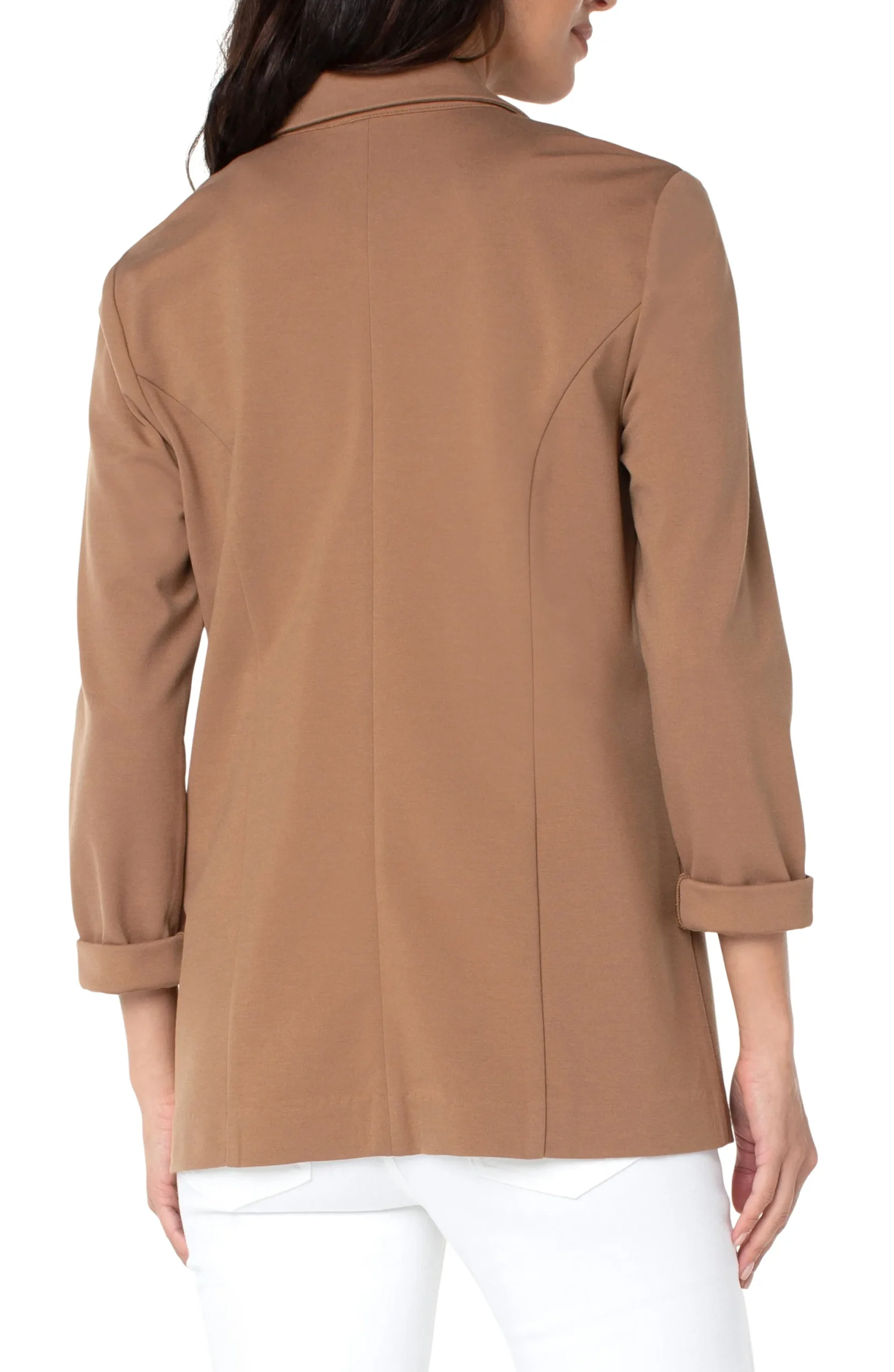 Jackets-Liverpool Los Angeles BOYFRIEND BLAZER WITH PRINCESS DARTS Maple