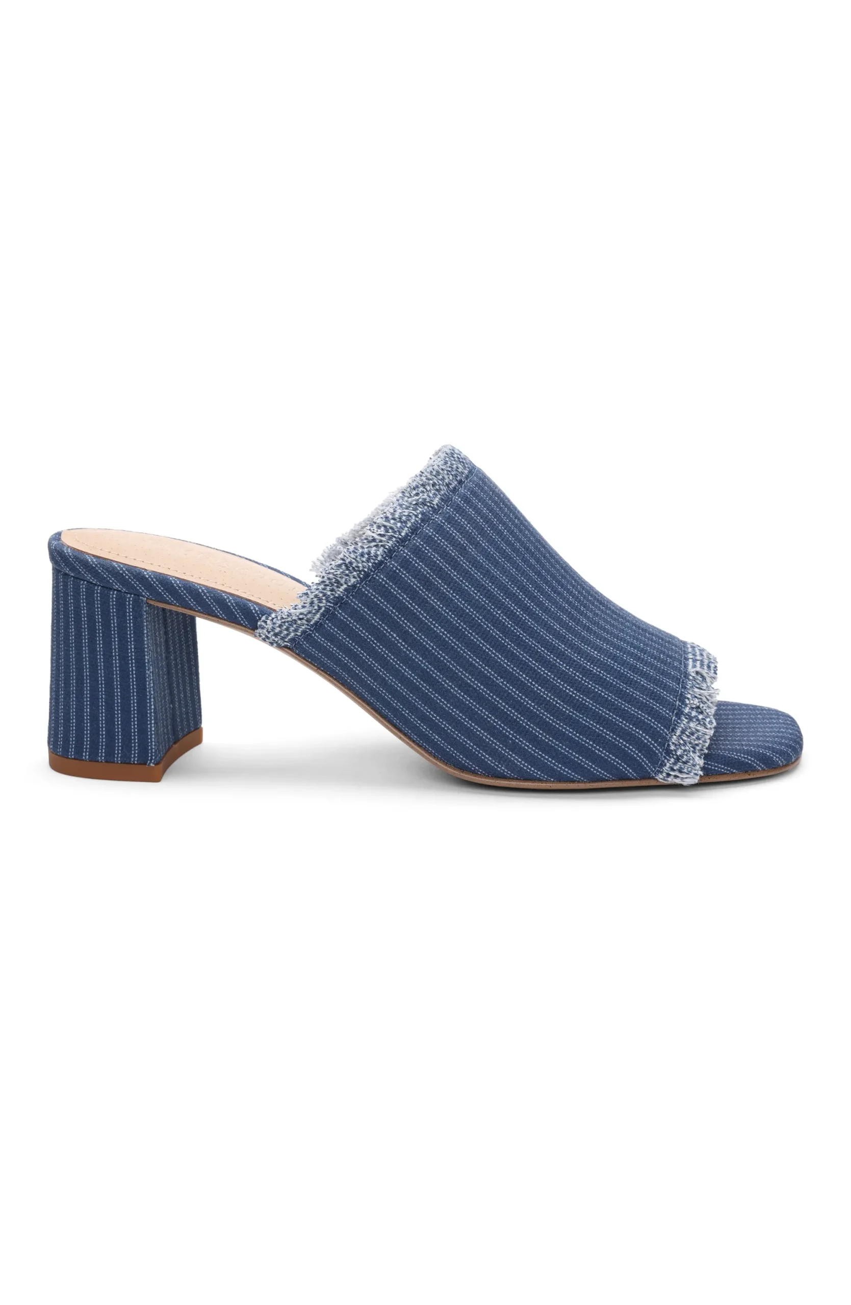 Mules-Liverpool Los Angeles BREA FRINGE DENIM MULE Indigoecru