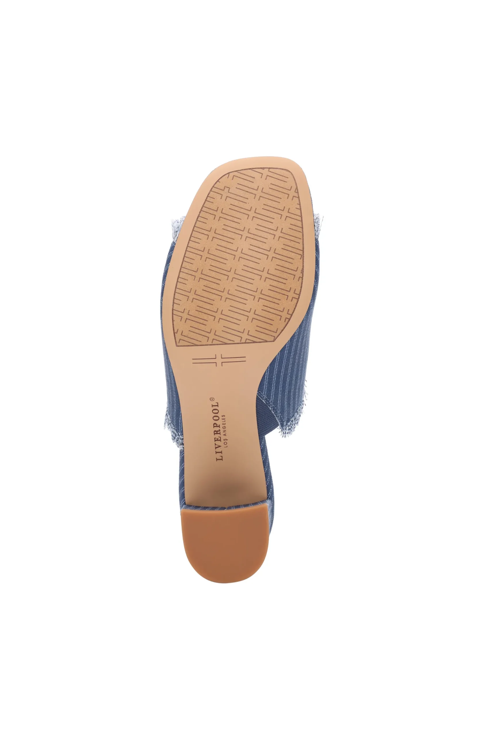 Mules-Liverpool Los Angeles BREA FRINGE DENIM MULE Indigoecru