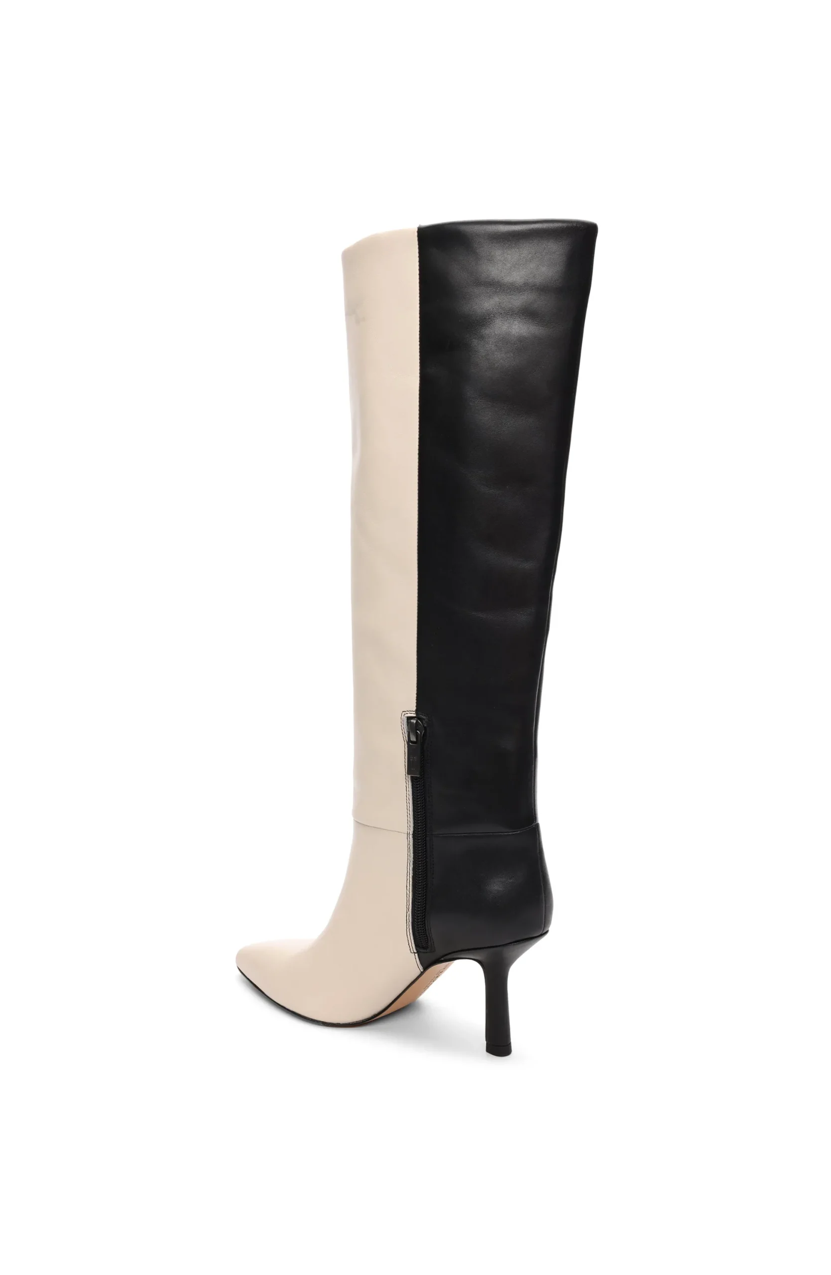 Boots-Liverpool Los Angeles BRYN MAX CALF TWO-TONE LEATHER BOOT Ecrublack