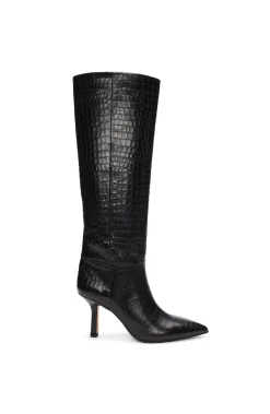 Boots-Liverpool Los Angeles BRYN MAX CALF TWO-TONE LEATHER BOOT Black