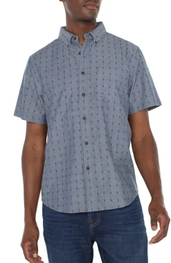Shirts-Liverpool Los Angeles BUTTON UP SHORT SLEEVE SHIRT Chambraydobby