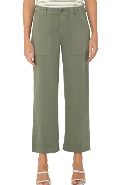 Pants|Wide-Leg-Liverpool Los Angeles CARGO WIDE LEG CROP Martiniolive