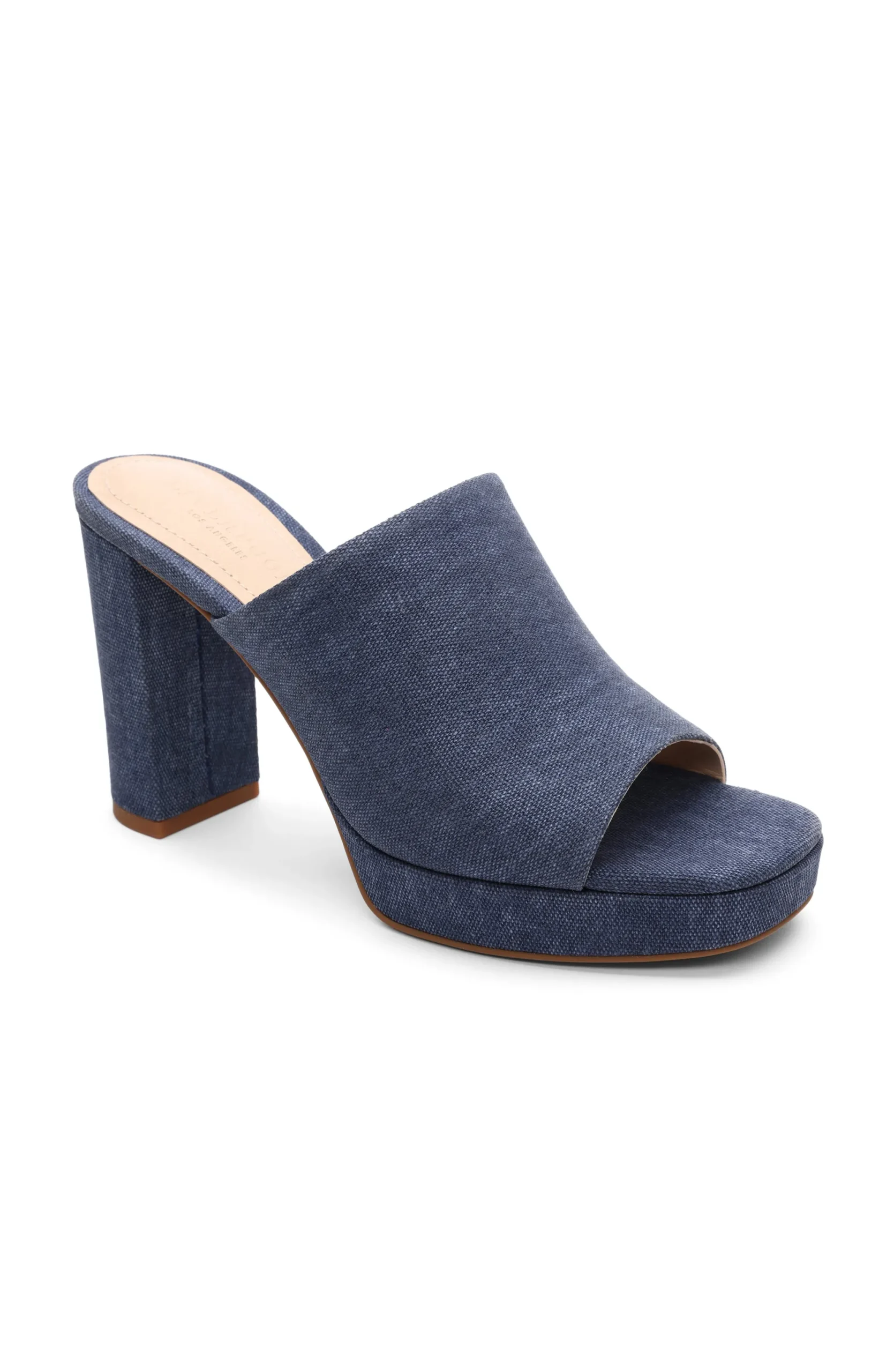 Mules-Liverpool Los Angeles CARSON HIGH BLOCK HEEL MULE Indigo