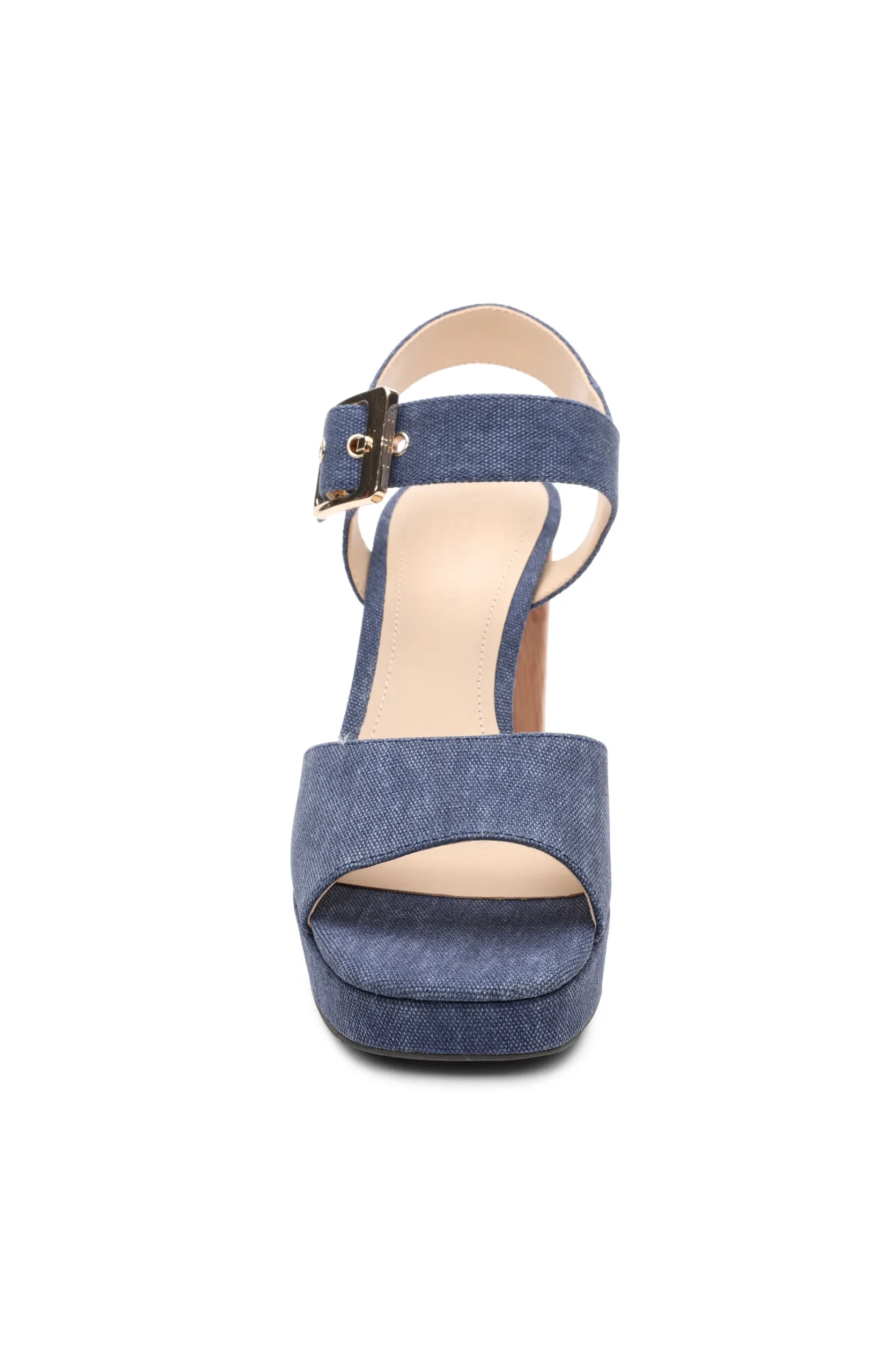 Heels-Liverpool Los Angeles CELEBRITY ANKLE STRAP HEEL Indigo
