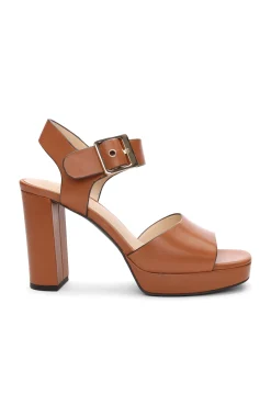 Heels-Liverpool Los Angeles CELEBRITY ANKLE STRAP HEEL Luggage