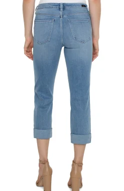 Jeans|Crops-Liverpool Los Angeles CHARLIE CROP ECO WIDE ROLLED CUFF Abbotkinney