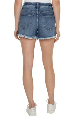 Shorts|Shorts-Liverpool Los Angeles CHRISTINE HI-RISE ECO A-LINE FRAY SHORT Claymont