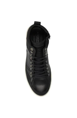 Sneakers-Liverpool Los Angeles CITATION LEATHER HIGH TOP SNEAKER Black