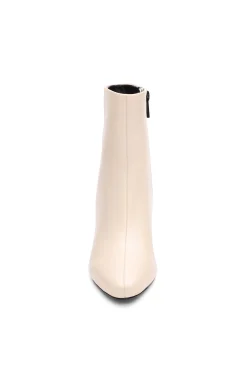 Boots-Liverpool Los Angeles CLAREMONT ICON HEEL SIDE ZIP BOOTIE Ecru