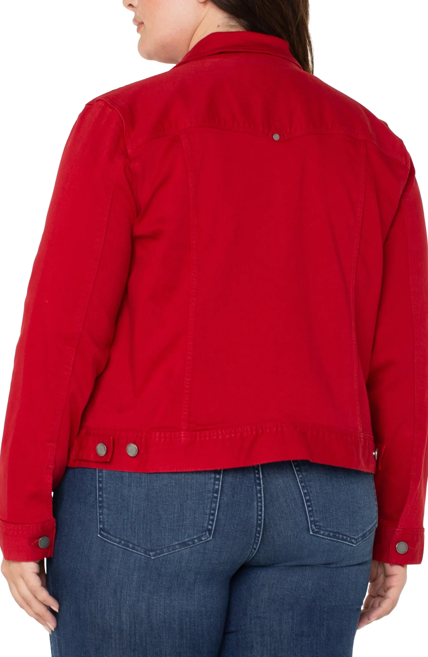 Jackets-Liverpool Los Angeles CLASSIC JEAN JACKET Carnelian