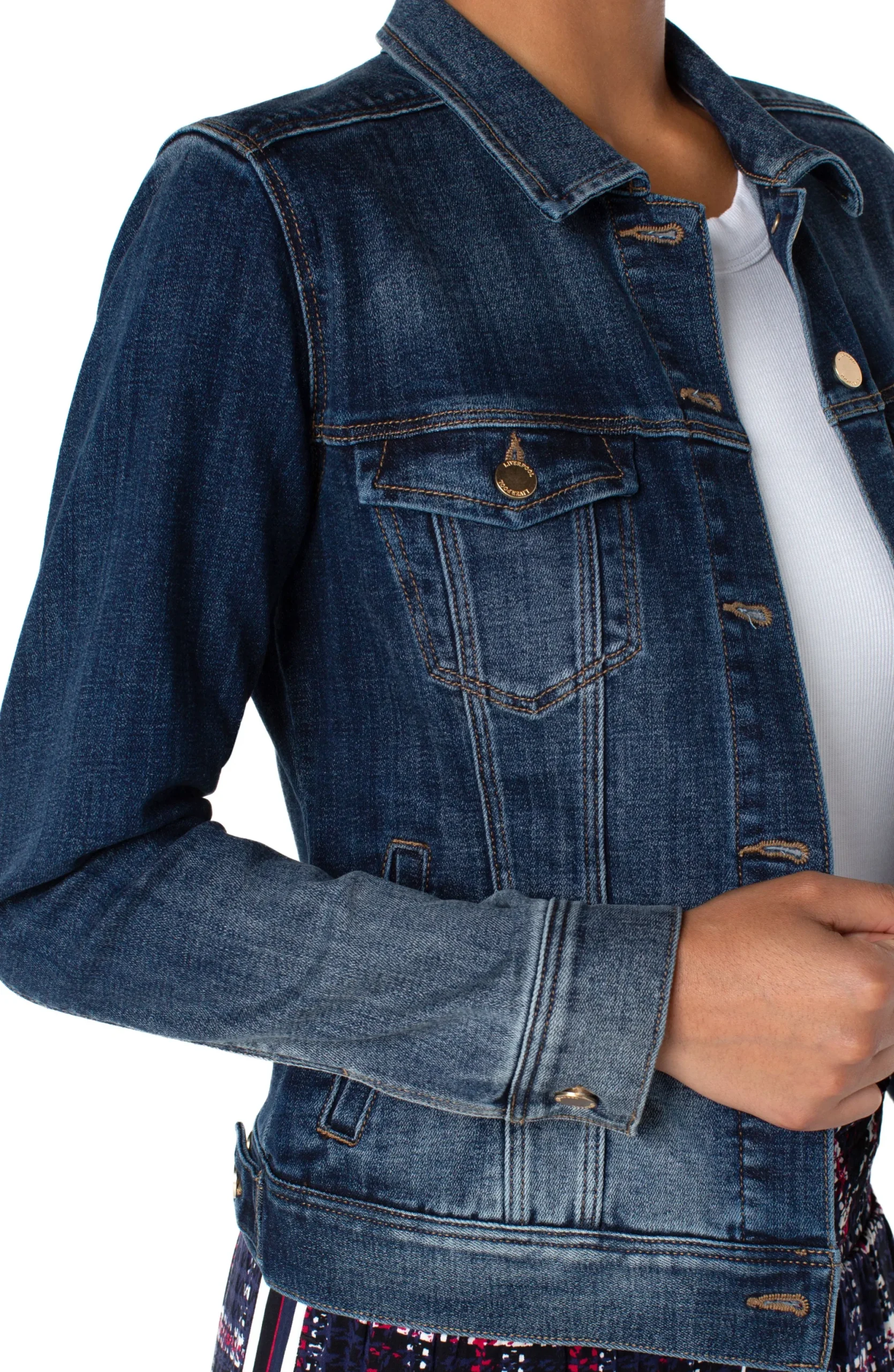 Jackets|Jackets-Liverpool Los Angeles CLASSIC JEAN JACKET Glenrock