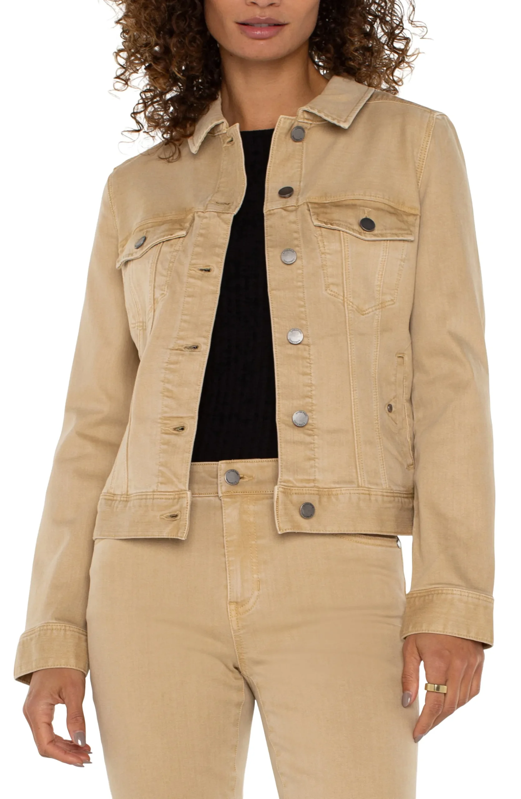 Jackets|Jackets-Liverpool Los Angeles CLASSIC JEAN JACKET Hayseedtan