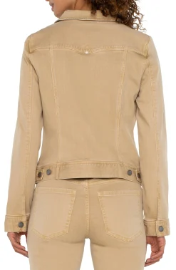 Jackets|Jackets-Liverpool Los Angeles CLASSIC JEAN JACKET Hayseedtan