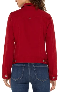 Jackets|Jackets-Liverpool Los Angeles CLASSIC JEAN JACKET Carnelian