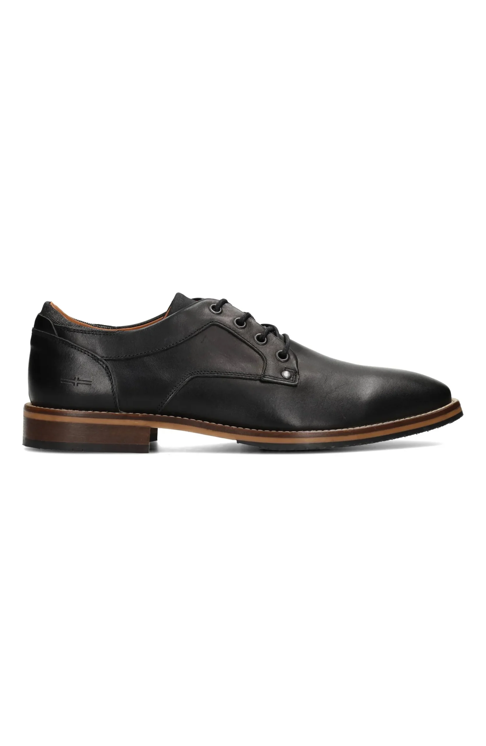 Oxfords-Liverpool Los Angeles DESK BURNISHED LEATHER OXFORD SHOE Black