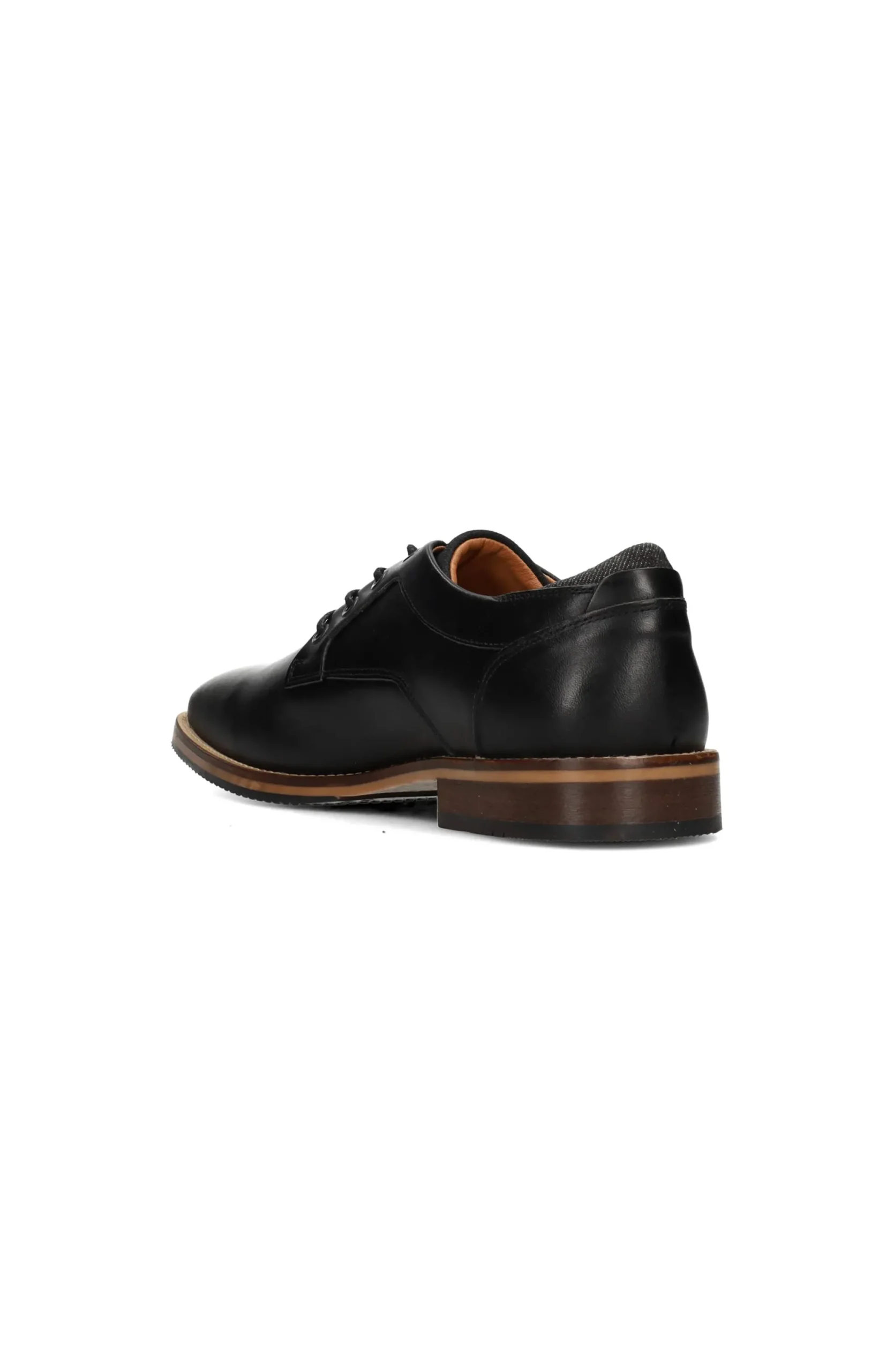 Oxfords-Liverpool Los Angeles DESK BURNISHED LEATHER OXFORD SHOE Black