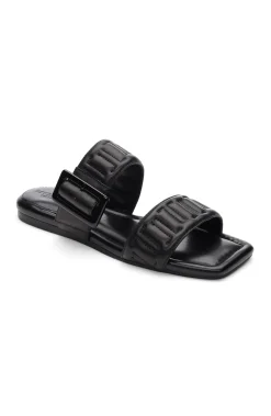 Sandals-Liverpool Los Angeles DOWNTOWN LOGO STITCH SANDAL Black