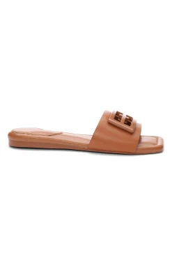 Sandals-Liverpool Los Angeles DUNBAR LOGO MEDALLION SANDALS Luggage