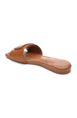 Sandals-Liverpool Los Angeles DUNBAR LOGO MEDALLION SANDALS Luggage