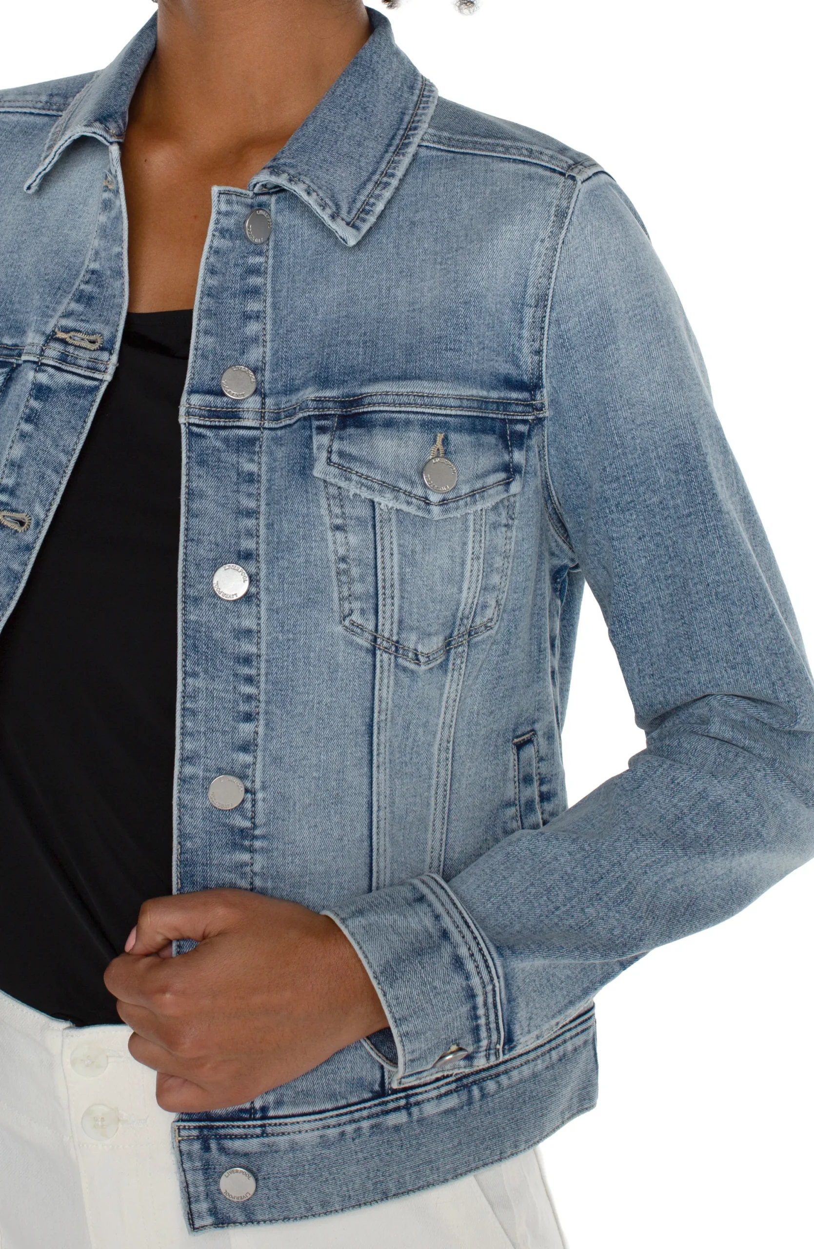 Jackets|Jackets-Liverpool Los Angeles ECO CLASSIC JEAN JACKET Cabrillo