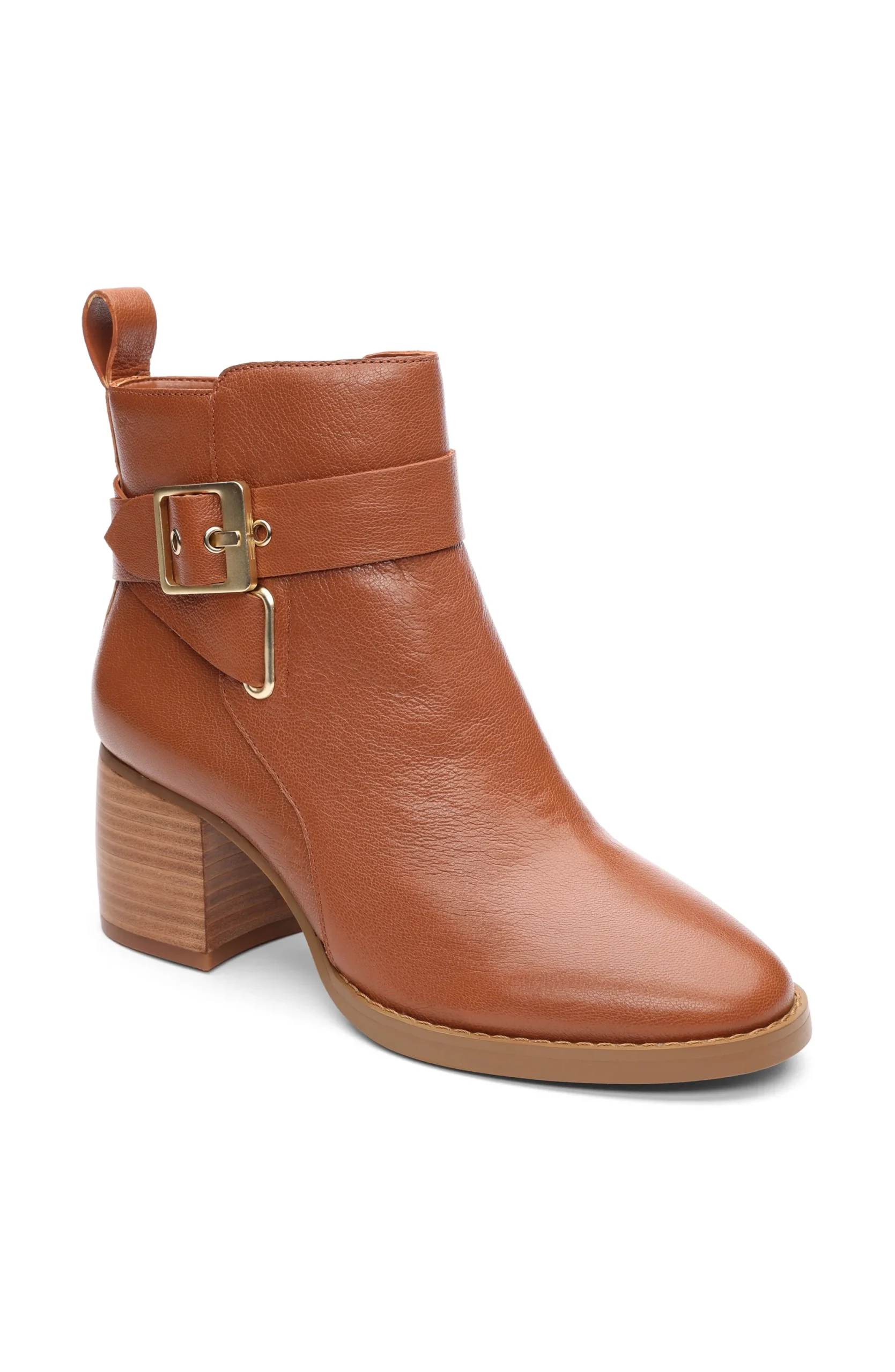 Boots-Liverpool Los Angeles ENCINO BOOTIE WITH ANKLE STRAP Pecan