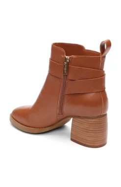 Boots-Liverpool Los Angeles ENCINO BOOTIE WITH ANKLE STRAP Pecan