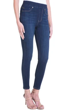 Skinny|Jeans-Liverpool Los Angeles FARRAH HI-RISE PULL-ON ANKLE HIGH PERFORMANCE DENIM Griffithsuperdark