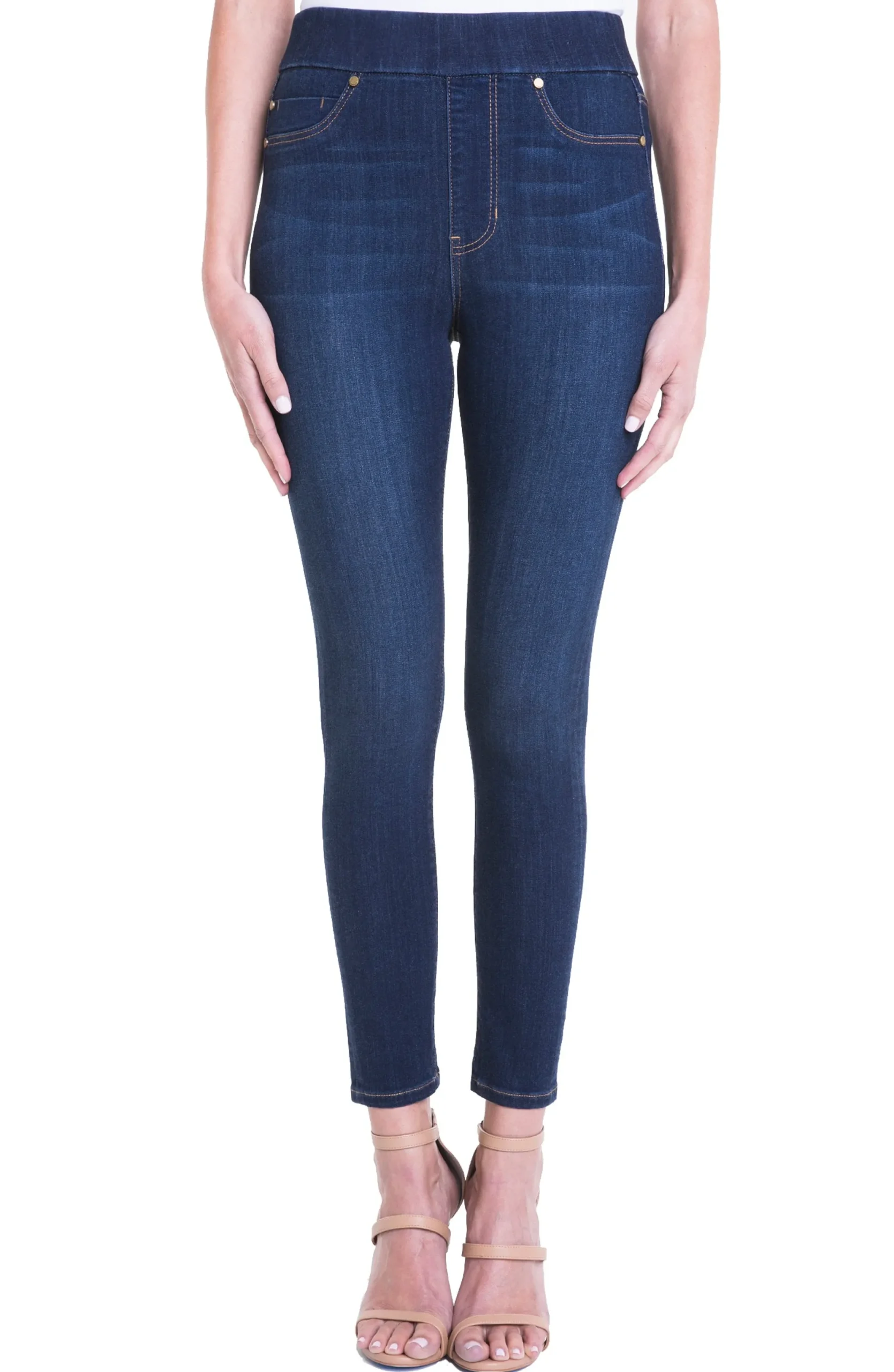 Skinny|Jeans-Liverpool Los Angeles FARRAH HI-RISE PULL-ON ANKLE HIGH PERFORMANCE DENIM Griffithsuperdark