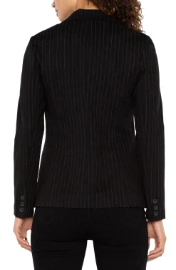 Jackets-Liverpool Los Angeles FITTED BLAZER Blackwhitepinstripe