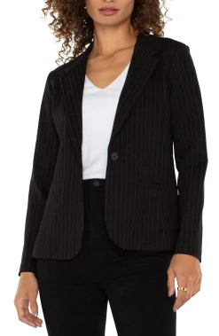 Jackets-Liverpool Los Angeles FITTED BLAZER Blackwhitepinstripe